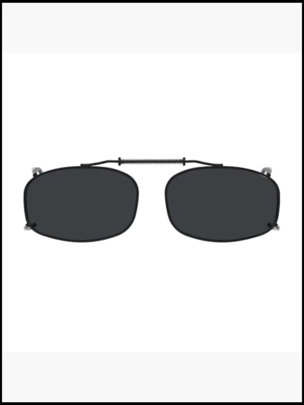 Polarized Clip-On Sunglasses Metal Frame Rimless UV Protection